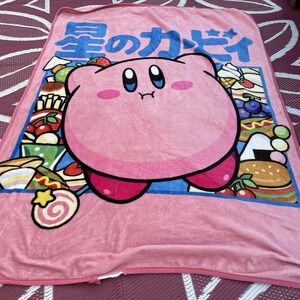 Kirby Fleece Throw Blanket Nintendo Japan 42x56